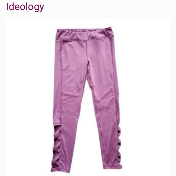 Ideology Lattice Cutout Cropped Leggings Medium - Picture 3 of 11